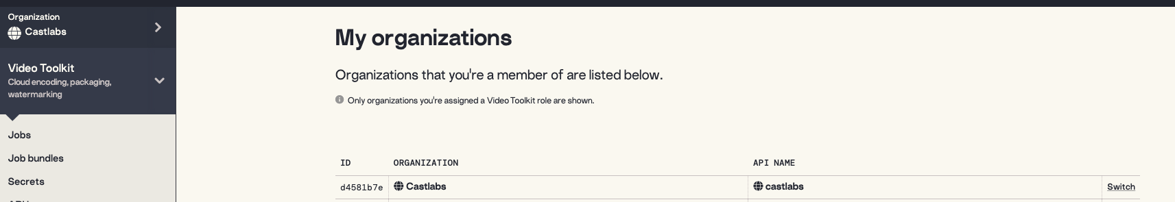 Organization API Name